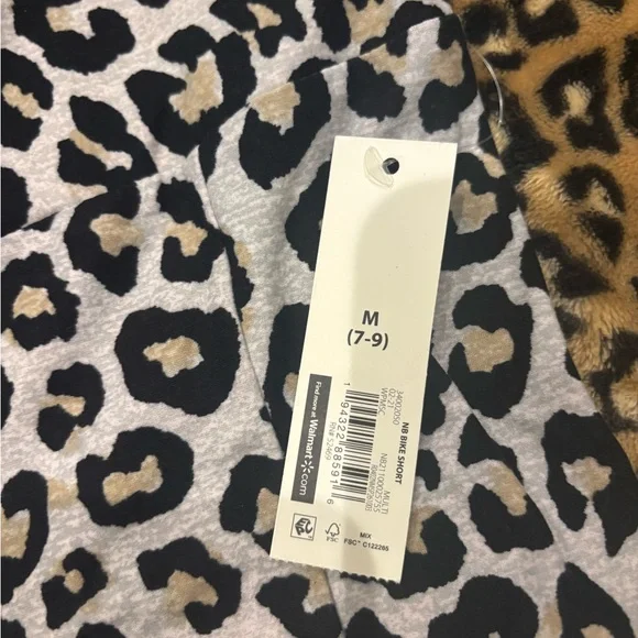 No Boundaries Leopard Print Bike Shorts - Picture 2 of 4